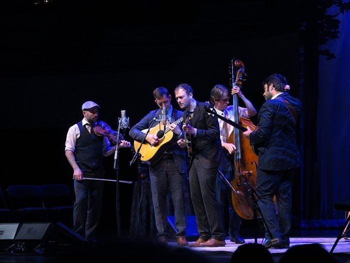 The Punch Brothers inside The Egg