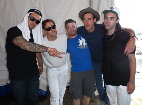 SKATERS with 's Steve Malinski (center) at GovBall 2014. 