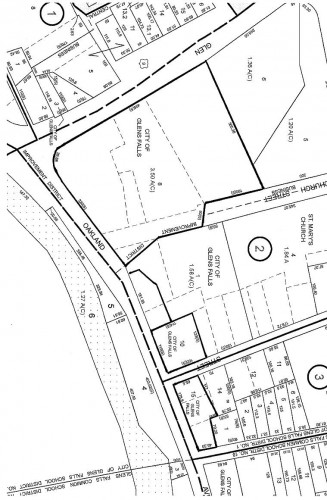 The Glens Falls Civic Center as represented on the city's property map. (Photo Credit: City of Glens Falls)