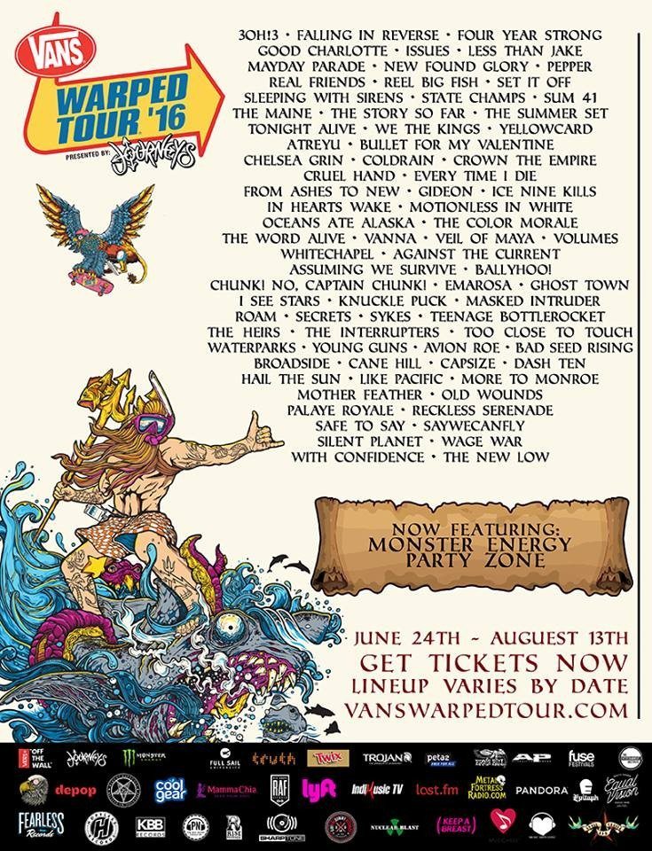 Vans Warped Tour Poster