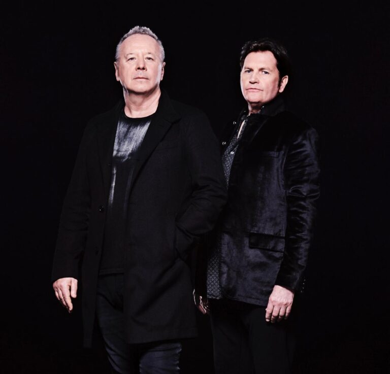 A photo of Jim Kerr and Charlie Burchill. Photo by Dean Chalkley.