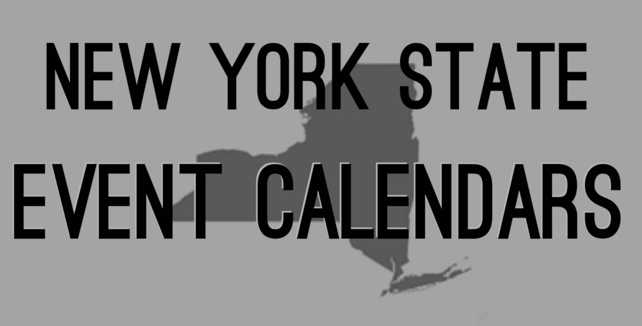 New York State Event Calendars